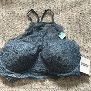 Victoria’s Secret Pink Lace High Neck Bralette Top Size L